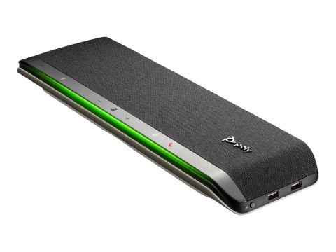 HP Poly Sync 60 - Zestaw głośnomówiący - Bluetooth - przewodowa, bezprzewodowa - USB-A, USB-C - czarny, srebrny - Certyfikat Zoo