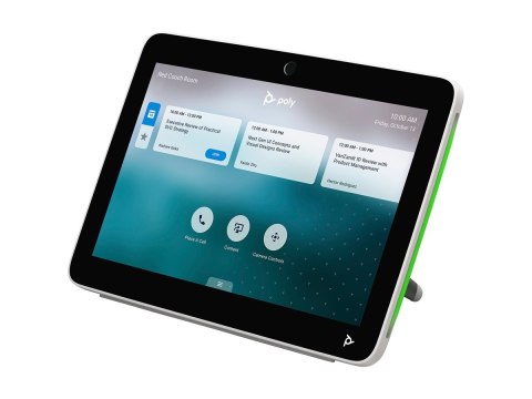 HP Poly TC10 - Bez przewodu zasilającego - kontroler dotykowy - Certyfikat Zoom Rooms - biały