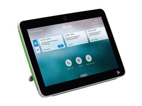 HP Poly TC10 - Bez przewodu zasilającego - kontroler dotykowy - Certyfikat Zoom Rooms - biały