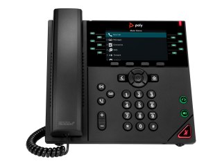 HP Poly VVX 450 - Telefon VoIP - trzykierunkowa funkcja połączeń - SRTP, SIP, SDP - 12 linii - czarny