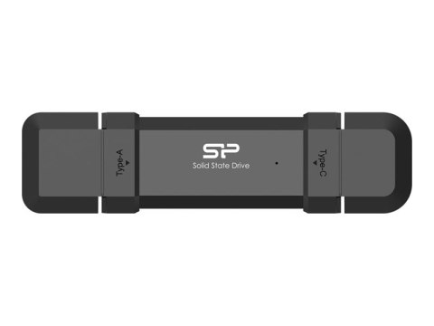 SILICON POWER DS72 - SSD - 500 GB - zewnętrzny (przenośne) - M.2 2280 - USB 3.2 Gen 2 (USB-C złącze) - czarny