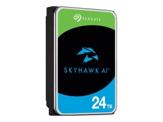 Seagate SkyHawk AI ST24000VE002 - Dysk twardy - 24 TB - wewnętrzny - 3,5" - SATA 6Gb/s - bufor: 512 MB - z 3 lata Seagate Rescue