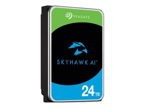 Seagate SkyHawk AI ST24000VE002 - Dysk twardy - 24 TB - wewnętrzny - 3,5" - SATA 6Gb/s - bufor: 512 MB - z 3 lata Seagate Rescue
