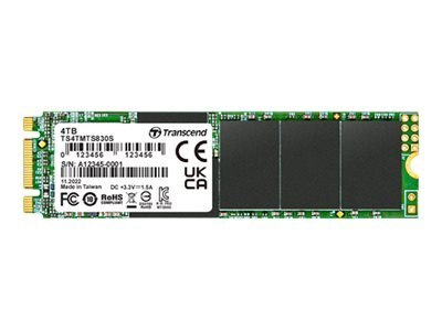 Transcend 830S - SSD - 4 TB - wewnętrzny - M.2 2242/2280 - SATA 6Gb/s - radiator zintegrowany