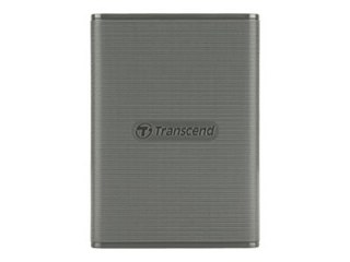 Transcend ESD360C - SSD - 4 TB - zewnętrzny (przenośne) - USB 3.2 Gen 2x2 (USB-C złącze) - 256 bitów AES - szary
