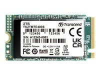 Transcend TS2TMTE400S - SSD - 2 TB - wewnętrzny - M.2 2242 - PCIe 3.0 x4 (NVMe)