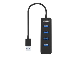 Unitek uHUB Q4 H1117A - Koncentrator - 4 x SuperSpeed USB 3.0 - stacjonarny