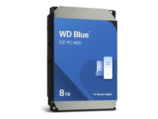 WD Blue WD80EAAZ - Dysk twardy - 8 TB - wewnętrzny - 3,5" - SATA 6Gb/s - 5640 obr/min - bufor: 256 MB
