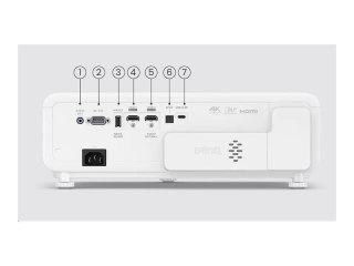 BenQ X500i - Projektor DLP - LED RGB 4-kolorowa - 3D - 2200 lumeny ANSI - 3840 x 2160 - 16:9 - 4K - bezprzew. IEEE 802.11ac / Bl