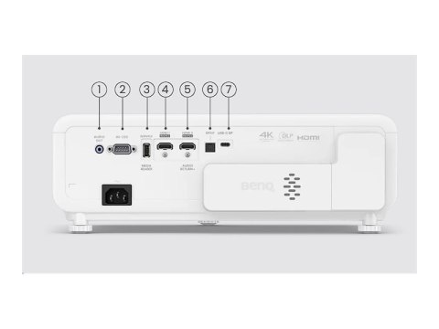 BenQ X500i - Projektor DLP - LED RGB 4-kolorowa - 3D - 2200 lumeny ANSI - 3840 x 2160 - 16:9 - 4K - bezprzew. IEEE 802.11ac / Bl