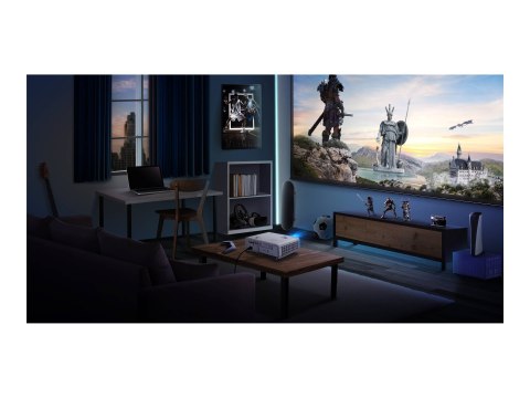 BenQ X500i - Projektor DLP - LED RGB 4-kolorowa - 3D - 2200 lumeny ANSI - 3840 x 2160 - 16:9 - 4K - bezprzew. IEEE 802.11ac / Bl