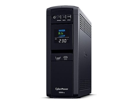 CyberPower Backup PFC Sinewave Series for Mac CP1350EPFCLCD - UPS - AC 230 V - 780 wat - 1350 VA - 7 Ah - RS-232, USB - złącza w