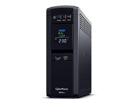 CyberPower - UPS - AC 220/230/240 V - 1000 wat - 1600 VA - 1 x bateria - kwasowo-ołowiowy - USB, RS-232 - złącza wyjściowe: 6
