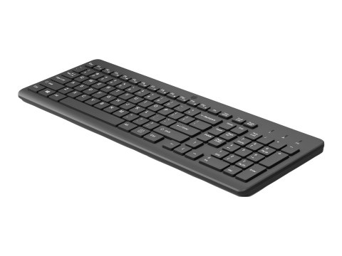 HP 225 - Klawiatura - układ 2,5-strefowy - bezprzewodowa - 2.4 GHz - QWERTY - angielski - czarny