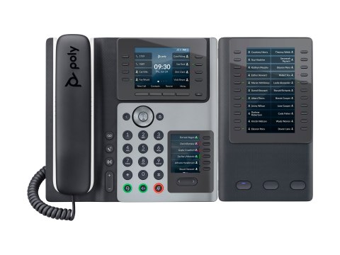 HP Poly Edge E400 - Telefon VoIP z identyfikacją dzwoniącego/rozmową czekająca - trzykierunkowa funkcja połączeń - SIP, SDP - cz