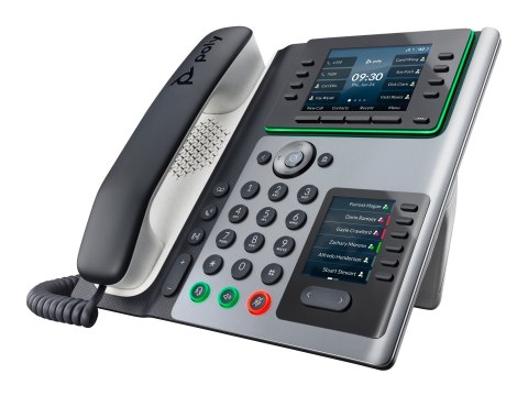 HP Poly Edge E450 - Telefon VoIP z identyfikacją dzwoniącego/rozmową czekająca - trzykierunkowa funkcja połączeń - SIP, SDP - ci