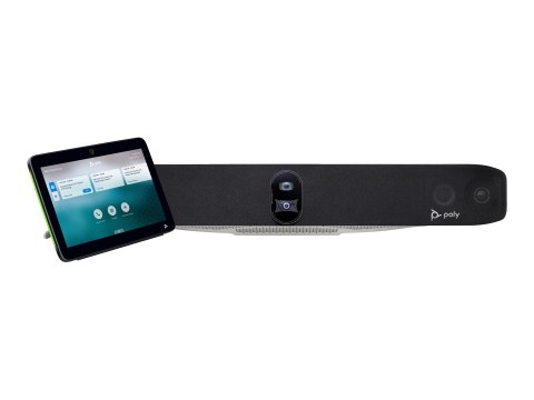 HP Poly Studio X70 - Pasek wideo Wszystko w Jednym (pasek wideo, kontroler dotykowy Poly TC10) - Certyfikat Zoom, Certyfikat Mic