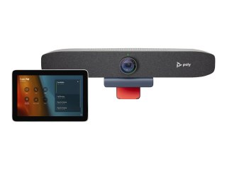 HP Poly Studio - Zgodność z Microsoft Teams - Focus Room Kit - zestaw do wideokonferencji (kontroler dotykowy Poly GC8, listwa w