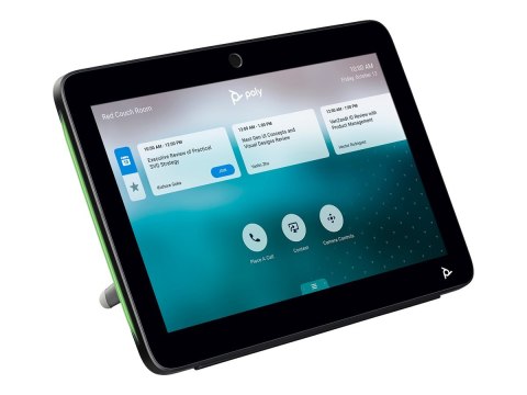 HP Poly TC10 - Bez przewodu zasilającego - kontroler dotykowy - Certyfikat Zoom Rooms - czarny