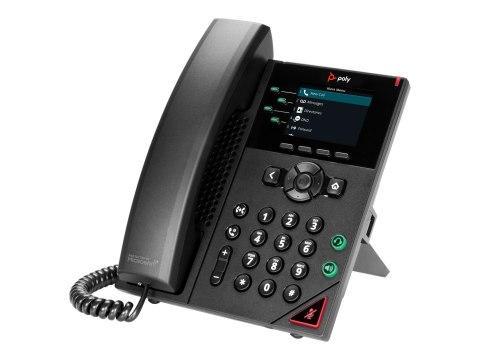 HP Poly VVX 250 - OBi Edition - telefon VoIP - trzykierunkowa funkcja połączeń - SRTP, SIP, SDP, RTP - 4 linie - czarny