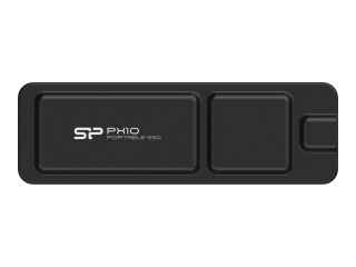 SILICON POWER PX10 - SSD - 4 TB - zewnętrzny (przenośne) - USB 3.2 Gen 2 (USB-C złącze) - czarny