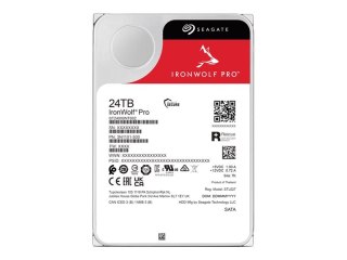 Seagate IronWolf Pro ST24000NT002 - Dysk twardy - 24 TB - wewnętrzny - 3,5" - SATA 6Gb/s - 7200 obr/min - bufor: 512 MB - z 3 la