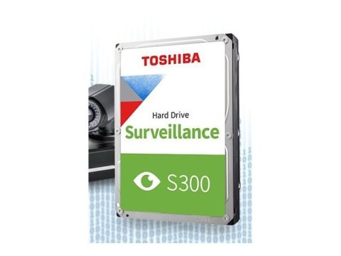 Toshiba S300 Surveillance - Dysk twardy - 1 TB - wewnętrzny - 3,5" - SATA 6Gb/s - 5700 obr/min - bufor: 64 MB