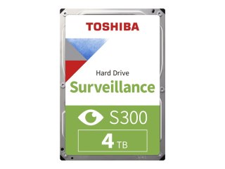 Toshiba S300 Surveillance - Dysk twardy - 4 TB - wewnętrzny - 3,5" - SATA 6Gb/s - 5400 obr/min - bufor: 128 MB