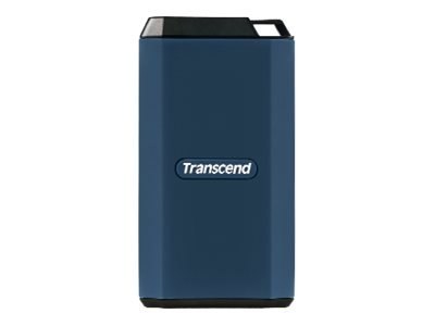 Transcend ESD410C - SSD - zaszyfrowany - 4 TB - zewnętrzny (przenośne) - USB (USB-C złącze) - 256 bitów AES - ciemnoniebieski