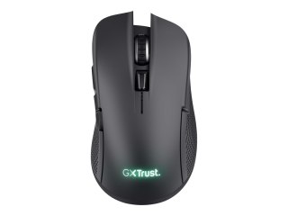 Trust GXT 923 Ybar - Mysz - gaming - praworęczna - 6 przyciski - bezprzewodowa - 2.4 GHz - odbiornik bezprzewodowy USB - czarny