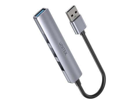 Unitek - Koncentrator - USB-A 4 w 1 - 1 x SuperSpeed USB 3.0 + 3 x USB 2.0 - stacjonarny