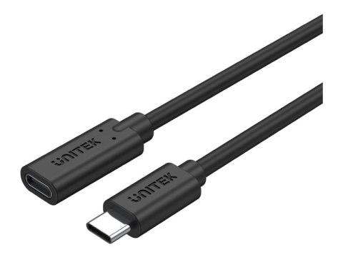 Unitek - Przedłużacz kabla USB - USB-C (M) do USB-C (F) - USB 3.2 Gen 2 / Thunderbolt 3 - 20 V - 5 A - 1 m - Zasilanie USB (100 
