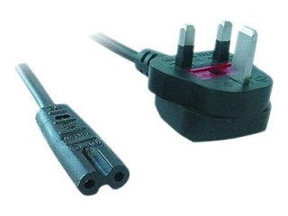 Cablexpert PC-187-ML7 - Kabel zasilający - power IEC 60320 C7 do BS 1363 (M) - 1.8 m - odlewany - Wielka Brytania