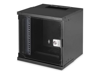 Digitus SOHO PRO Series - Stojak szafa - do montażu na ścianie - RAL 9005, czarny - 6U - 10"