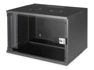 Digitus SOHO PRO Series - Stojak szafa - do montażu na ścianie - RAL 9005, czarny - 7U - 19"