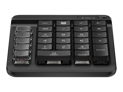 HP 430 - Klawiatura keypad - 9 x przycisk programowalny, ruch klawiszy o niskim profilu, wymienne nasadki klawiszy z naklejkami 