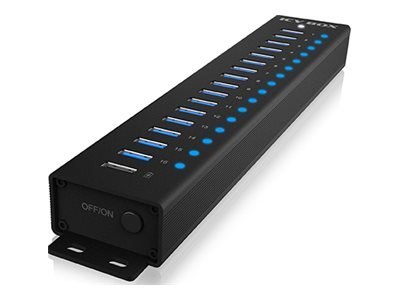 ICY BOX IB-HUB1717-U3 - Koncentrator - 17 x USB 3.2 Gen 1 - stacjonarny