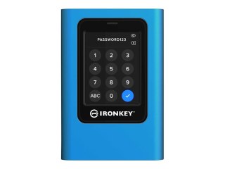 Kingston IronKey Vault Privacy 80 - SSD - zaszyfrowany - 3840 GB - zewnętrzny (przenośne) - USB 3.2 Gen 1 (USB-C złącze) - 256-b
