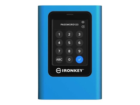 Kingston IronKey Vault Privacy 80 - SSD - zaszyfrowany - 3840 GB - zewnętrzny (przenośne) - USB 3.2 Gen 1 (USB-C złącze) - 256-b