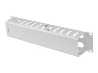 Lanberg - Panel zarządzania kablami stojaka - szary, RAL 7035 - 2U - 19"