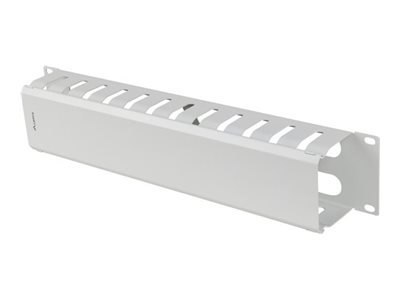 Lanberg - Panel zarządzania kablami stojaka - szary, RAL 7035 - 2U - 19"
