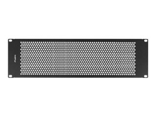 Lanberg - Pusty panel - czarny, RAL 9004 - 3U - 19"