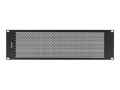 Lanberg - Pusty panel - czarny, RAL 9004 - 3U - 19"
