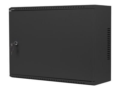 Lanberg WAF1 Series - Stojak szafa - 540 x 200, niskoprofilowe, zmontowane - do montażu na ścianie - czarny, RAL 9004 - 4U - 19"