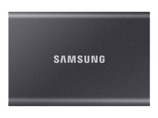 Samsung T7 MU-PC4T0T - SSD - zaszyfrowany - 4 TB - zewnętrzny (przenośne) - USB 3.2 Gen 2 (USB-C złącze) - 256 bitów AES - szary