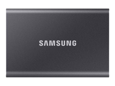 Samsung T7 MU-PC4T0T - SSD - zaszyfrowany - 4 TB - zewnętrzny (przenośne) - USB 3.2 Gen 2 (USB-C złącze) - 256 bitów AES - szary