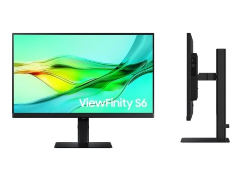Samsung ViewFinity S6 S24D600UAU - S60UD Series - monitor LED - USB - 24" - 2560 x 1440 QHD @ 100 Hz - IPS - 350 cd/m² - 1000:1 