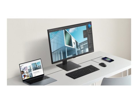 Samsung ViewFinity S8 S27D800EAU - S80D Series - monitor LED - 27" - 3840 x 2160 UHD @ 60 Hz - IPS - 350 cd/m² - 1000:1 - HDR10 