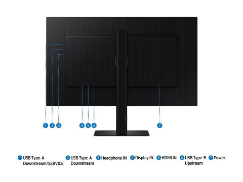 Samsung ViewFinity S8 S27D800EAU - S80D Series - monitor LED - 27" - 3840 x 2160 UHD @ 60 Hz - IPS - 350 cd/m² - 1000:1 - HDR10 