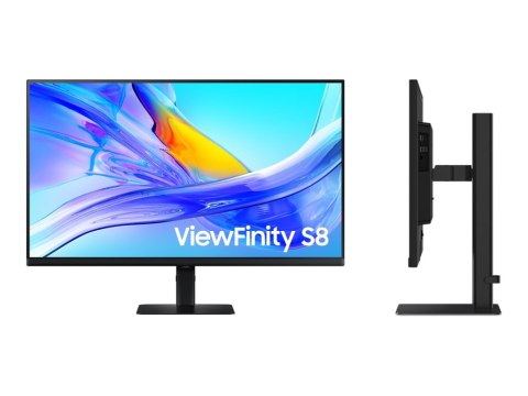 Samsung ViewFinity S8 S32D800UAU - S80UD Series - monitor LED - USB - 32" - 3840 x 2160 UHD @ 60 Hz - VA - 350 cd/m² - 3000:1 - 